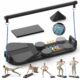 Pilates Board,Multifunctional Rebound Abdominal Board,Foldable Pilates Reformer Set, Ab Core Trainer Machine,Ab Exercise Board,Abs Workout Equipment for Women Home Gym Equipment Black product image