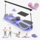 Pilates Board Reformer 15-in-1: Split & Foldable Design, Portable Home Gym with Digital Display, Resistance Bands, Balance Board for Women's Full Body & Core Training Purple product image