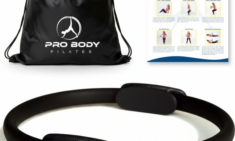 ProBody Pilates Fitness Circle – 14 Inch Pilates Ring for Focusing on Toning Inner Thighs, Arms, and Core Black product image