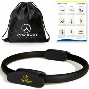 ProBody Pilates Fitness Circle – 14 Inch Pilates Ring for Focusing on Toning Inner Thighs, Arms, and Core Black product image