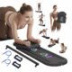 Pilates Board Pilates Reformer Set, Multifunctional Pilates Board for Home Workout, Foldable Abs Core Trainer Board,Pilates Board for Women, Men & Beginners for Full-Body Workouts Black pilates board product image