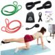 ATENTO Resistance Pilates System Reformer Style Pilates Lightweight Portable Pilates for Home Gym, 2 Pcs Resistance Bands,1 Door Anchor,1 Exercise Straps,1 Handle Straps product image