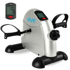 Vive Under Desk Bike Pedal Exerciser - Stationary Exercise Leg Peddler - Low Impact, Portable Mini Cycle Bike for Under Your Office Desk - For Arm or Foot - Small, Sit-Down Recumbent Equipment Machine product image