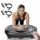 Vibration Plate Exercise Machine - Whole Body Workout Vibration Platform Lymphatic Drainage Machine for Weight Loss Home Fitness with Resistance Bands Remote Black product image