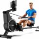 Rowing Machines for Home, Air Magnetic Rowing Machine with 10 Levels, Rower Machine of Quiet Resistance, Dual Slide Rail with 350lbs Weight Capacity, App Compatible Black product image