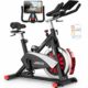 JOROTO Magnetic Exercise Bike, Professional Indoor Cycling Bike, Spinning Bike with Bluetooth and Self-Developed App, 350lbs Weight Capacity & 40 lbs Dual Flywheel, Workout Equipment for Home Gym X2PRO(with Bluetooth) product image