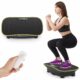 Goplus Vibration Plate Exercise Machine, Vibrating Platform for Lymphatic Drainage w/Remote, LED Display, Home Workout Full Body Shake Board for Weight Loss 20.3''x11.3'' Black product image