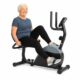 Vive Recumbent Exercise Bike - Stationary Recumbent Exercise Cycle Device for Seniors, Adults, Men and Women - Indoor Fitness Equipment - at Home Cycling, Adjustable Resistances, Digital Display Black w/ Silver product image