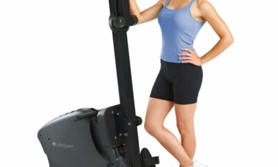 LifeSpan Fitness RW1000 Foldable Indoor Rowing Machine for Home Gym/Office, Ultra-Quiet Magnetic Resistance, Battery-Powered, Charcoal product image
