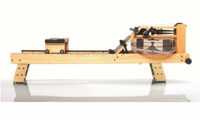 WaterRower Ash Rowing Machine with S4 Monitor | USA Made Water Rower | Original Handcrafted Erg Row Machine for Home Use & Gym Hi-Rise product image