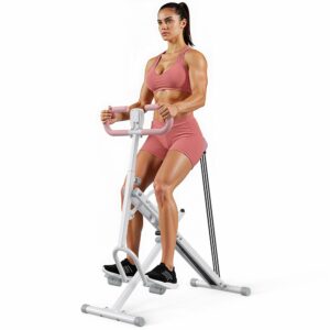 Squat Machine, MERACH R07 2 in 1 Squat Rowing Machine, Easy Setup & Foldable Exercise Equipment, Glute Trainer Machine, Glutes & Leg Home Workout Machine Pink product image