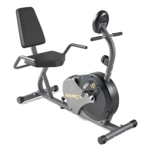 Marcy Magnetic Recumbent Bike with Adjustable Resistance and Transport Wheels NS-716R, 11.00 x 22.00 x 31.00" 11.00 x 22.00 x 31.00" Black/Grey product image