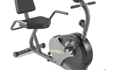 Marcy Magnetic Recumbent Bike with Adjustable Resistance and Transport Wheels NS-716R, 11.00 x 22.00 x 31.00" 11.00 x 22.00 x 31.00" Black/Grey product image