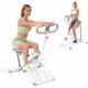 Squat Machine for Home, Squat Ride / Rowing Machine with Adjustable Resistance, Foldable Exercise Equipment, Glute & Leg Cardio Workout Machine Pink product image