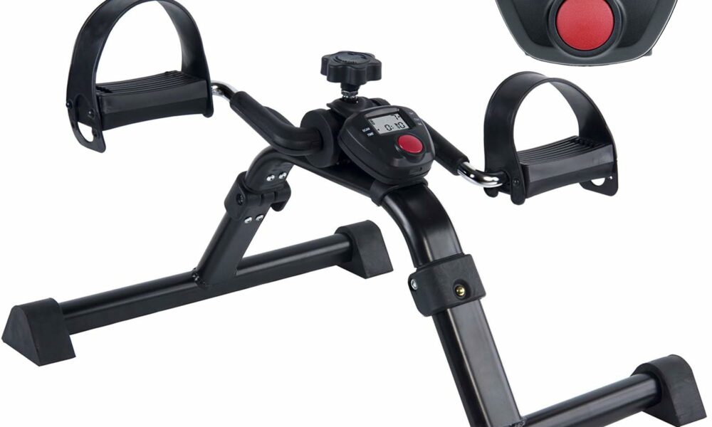 Vaunn Wrist Arm Leg Strengtheners Pedal Exerciser with Electronic Display for Indoor Exerciser and Physical Therapy Mystic Black product image