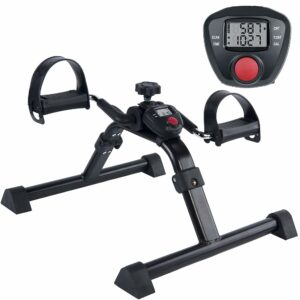 Vaunn Wrist Arm Leg Strengtheners Pedal Exerciser with Electronic Display for Indoor Exerciser and Physical Therapy Mystic Black product image
