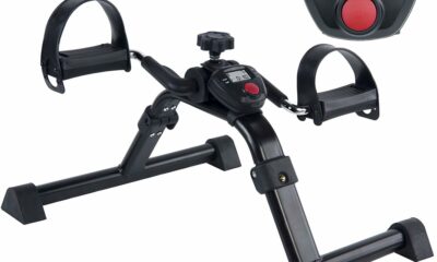 Vaunn Wrist Arm Leg Strengtheners Pedal Exerciser with Electronic Display for Indoor Exerciser and Physical Therapy Mystic Black product image
