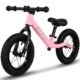 12" Balance Bike for 2, 3, 4, 5 Year Old Boys and Girls, Lightweight Nylon Frame Toddler Training Bike No Pedal Bikes for Kids with Adjustable Seat and Air Tires Pink product image