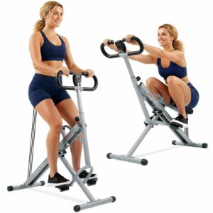 & Fitness Row-N-Ride Squat Machines, Adjustable Resistance and Seating/Handle for Home Glutes Training, Free SunnyFit App Access Included, Optional 300LB Weight Capacity Classic product image