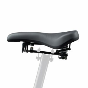 1 Suspension Bike Saddle – Full-Floating Shock Absorption, Extra-Wide Ergonomic Bicycle Seat for City, Commuter, E-Bikes & Exercise Bikes, Waterproof, Universal Fit product image