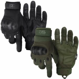 Glove Station Tactical Gloves for Men – Touchscreen Utility Gear with Hard Knuckle Protection Used in Motorcycle, Airsoft, Combat, Police, Shooting & Outdoor Work Black & Green XX-Large XX-Large Black & Green product image