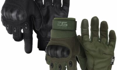 Glove Station Tactical Gloves for Men – Touchscreen Utility Gear with Hard Knuckle Protection Used in Motorcycle, Airsoft, Combat, Police, Shooting & Outdoor Work Black & Green XX-Large XX-Large Black & Green product image