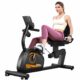 Recumbent Exercise Bike, Stationary Bikes for Home Magnetic Recumbent Bike with Adjust Seat for Adults Seniors, 300LB Capacity & 8-level Resistance, LCD Monitor and Heart Rate Handle Orange product image