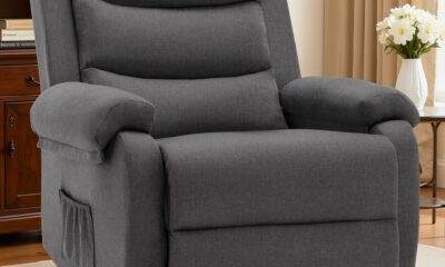Power Lift Recliner Chair for Elderly, Electric Lift Chair for Adults, Small Recliner with Side Pockets for Living Room Reading Room, Recliner Saves Your Favorite Position, Darkgrey Darkgrey Standard product image