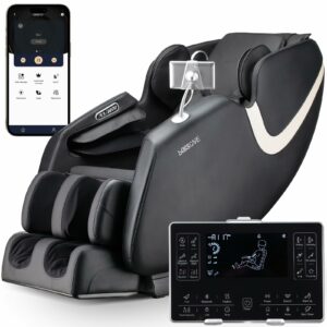 2026 Massage Chair Full Body, AI APP Control Shiatsu Zero Gravity Massage Chair with Foot Roller, Back Calf Heated, Bluetooth Speaker, Relaxing Massaging Recliner for Friend Family product image