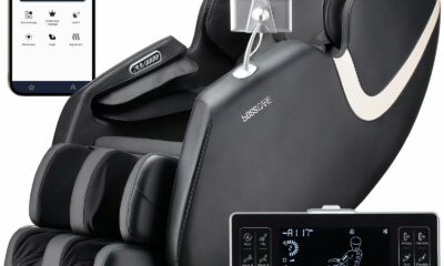 2026 Massage Chair Full Body, AI APP Control Shiatsu Zero Gravity Massage Chair with Foot Roller, Back Calf Heated, Bluetooth Speaker, Relaxing Massaging Recliner for Friend Family product image