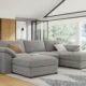 EASE MOOSE Oversized Modular Sectional Sofa, Modern Oversized U Shape Sectional Couch,Comfty Deep Modular Sofa with Ottoman,Light Gray Wide Sectional Modular Sofa for Living Room,Chenille Grey 5 Seat Sofa product image