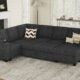 Belffin Sleeper Sofa Modular Sectional Pull Out Couch Bed U Shaped Sofa Couch for Living Room with Storage Chaise. Dark Grey Dark Grey Sleeper 2 product image