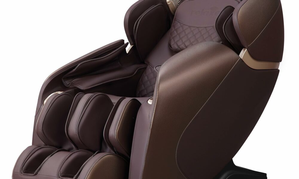Relaxe Zero Gravity Shiatsu Massage Chair with Heating (SL-Track) Brown product image