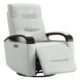 CHITA Genuine Leather Power Swivel Glider Rocker Recliner, FSC Certified Mid Century Modern Recliner Chair for Adults, Adjustable Power Headrest, for Nursery and Living Room, Creamy Grey Creamy Grey Genuine Leather product image