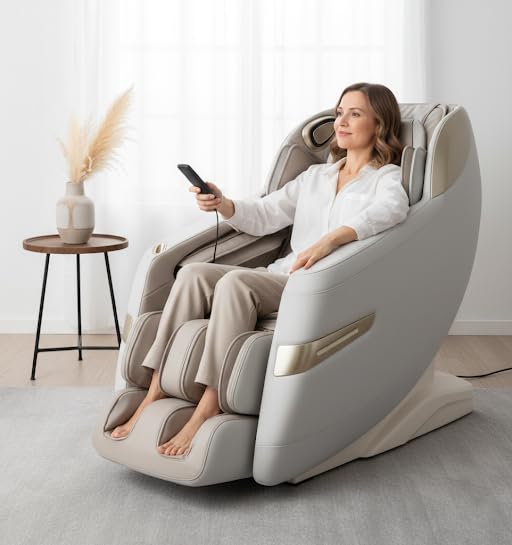 Titan Quantum Massage Chair | Taupe | Full Body & Zero Gravity Features | Customizable Massage Programs product image