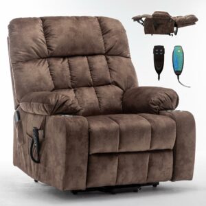 RHHVVR Oversized Power Recliner 400 LBS 25.5" Wide Lift Chair with Heat and Massage
