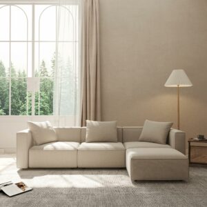 Acanva Modular Sectional Sofa with Ottoman Chaise