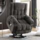 BOSMILLER Power Lift Recliner Chair Recliners for Elderly with Heat and Massage Recliner Chair for Living Room with Infinite Position and Side Pocket,USB Charge Port Grey product image