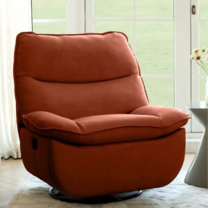FLEXISPOT XRC7 Swivel Rocker Recliner Chair, 360° Swivel Oversized Armless Recliner with Oeko-TEX Certified Three-Proof Fabric, Award-Winning Design, Gaming Chair for Living Room Gaming Room, Orange Manual Orange product image
