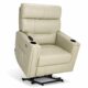 MCombo Triple Motor Oversized Lay Flat Power Lift Recliner Chair with Infinite Position, for 380lbs and Heights 5'7''-6'6" Big and Tall People, Adjustable headrest, Faux Leather R7177 (Cream White) product image
