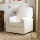 Carter's by Davinci Ethan Swivel Recliner in Performance Cream Linen, GREENGUARD Gold & CertiPUR-US® Certified product image