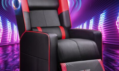 GTRACING Gaming Recliner Chair with Bluetooth Speakers Racing Style Single Gaming Sofa Modern Living Room Recliners Ergonomic Comfortable Massage Home Theater Seating, Red 01 With Speaker and Massage 【red】 01 With Speaker and Massage product image