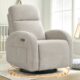 Nursery Glider Recliner, Power Swivel Rocking Recliner with USB & Type-C Port, Swivel Nursering Reclining Rocker with Double Pockets for Living Room, Camel Chenille Chenille Camel Power product image