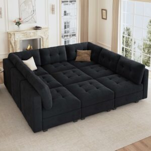HONBAY Modular Sectional Sofa with Storage 9-Seater