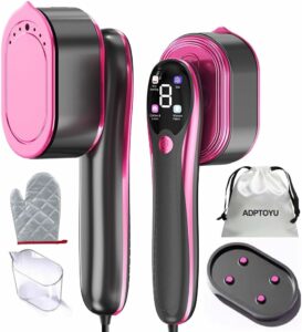 ADPTOYU 2-in-1 Garment Steamer & Iron with Ceramic Panel