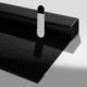 Boolegon Motorized Roller Blinds with Remote Control, Blackout Linen Fabric-Matched Automatic Roller Shades for Windows, Rechargeable Electric Window Shades for Home, Office, Black, Custom Now Blackout-black Custom Size product image