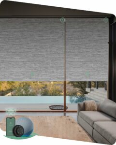Yoolax Motorized Blinds with Remote, Smart Blackout Roller Shades