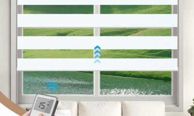 KINCMO Motorized Zebra Blinds (100% Blackout) product image
