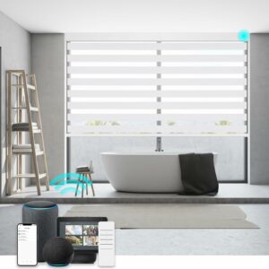 Changshade Motorized Zebra Blinds (Blackout) product image