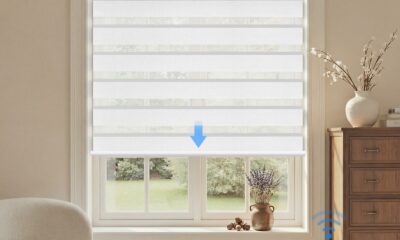Canisteo Motorized Zebra Blinds 90% Blackout Shades product image